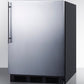 Summit 24 in. 5.5 cu. ft. Mini Fridge - Stainless Steel