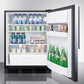 Summit 24 in. 5.5 cu. ft. Freestanding Compact Refrigerator Right Hinged - Stainless Steel