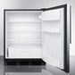 Summit 24 in. 5.5 cu. ft. Freestanding Compact Refrigerator Right Hinged - Stainless Steel