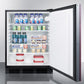 Summit 24 in. 5.5 cu. ft. Built-in/Freestanding Undercounter Refrigerator Right Hinged - Custom Panel Ready