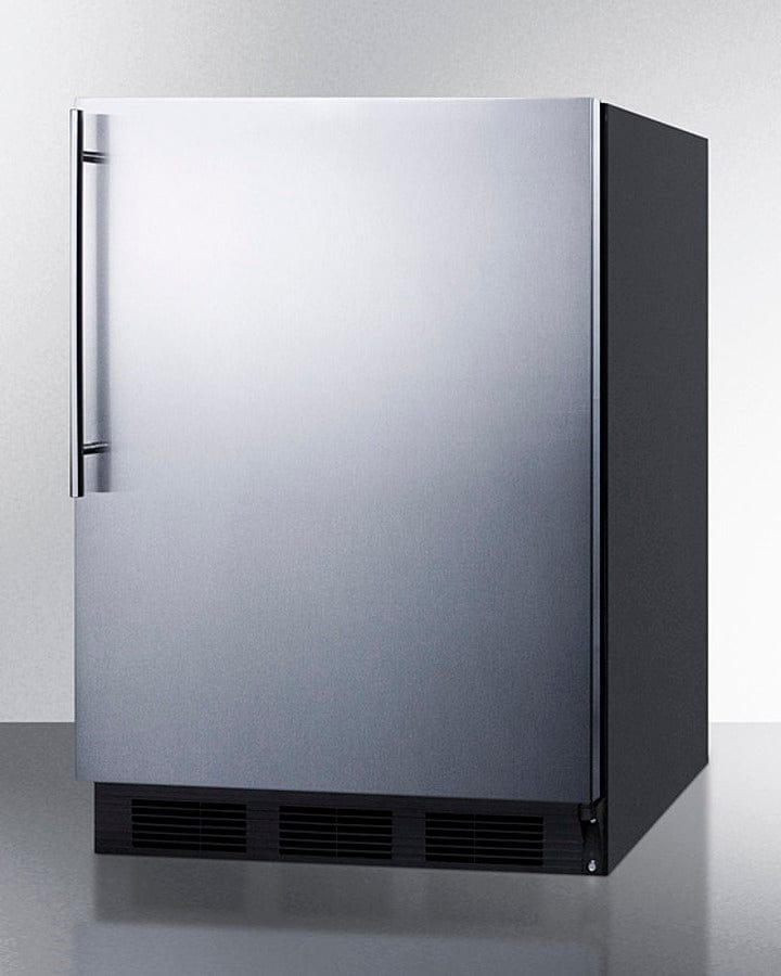 Summit 24 in. 5.5 cu. ft. Freestanding Compact Refrigerator - Stainless Steel