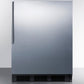 Summit 24 in. 5.5 cu. ft. Freestanding Compact Refrigerator - Stainless Steel