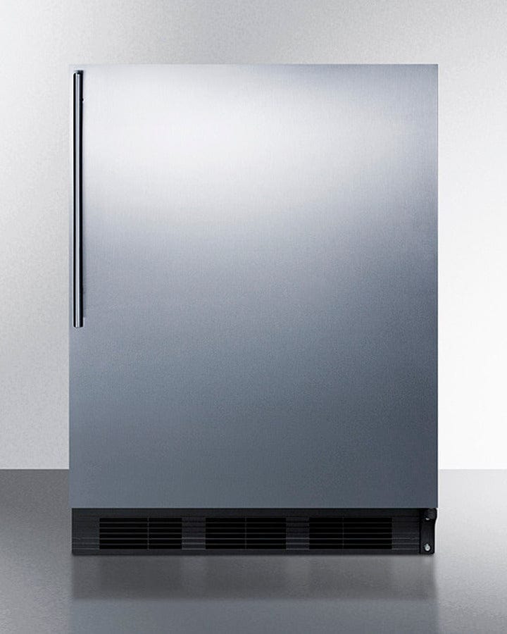 Summit 24 in. 5.5 cu. ft. Freestanding Compact Refrigerator - Stainless Steel