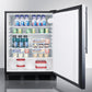 Summit 24 in. 5.5 cu. ft. Freestanding Compact Refrigerator - Stainless Steel