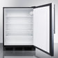 Summit 24 in. 5.5 cu. ft. Freestanding Compact Refrigerator - Stainless Steel