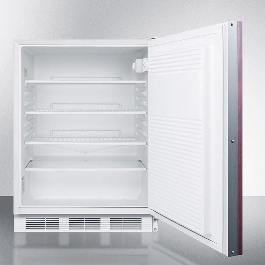 Summit 24 in. 5.5 cu. ft. Built-in/Freestanding Undercounter Refrigerator - Custom Panel Ready