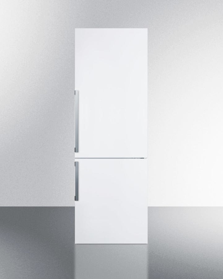 Summit 24 in. 11.3 cu. ft. Counter Depth Bottom Freezer Refrigerator - White