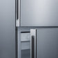 Summit 28 in. 14.8 cu. ft. Counter Depth Bottom Freezer Refrigerator - Stainless Steel