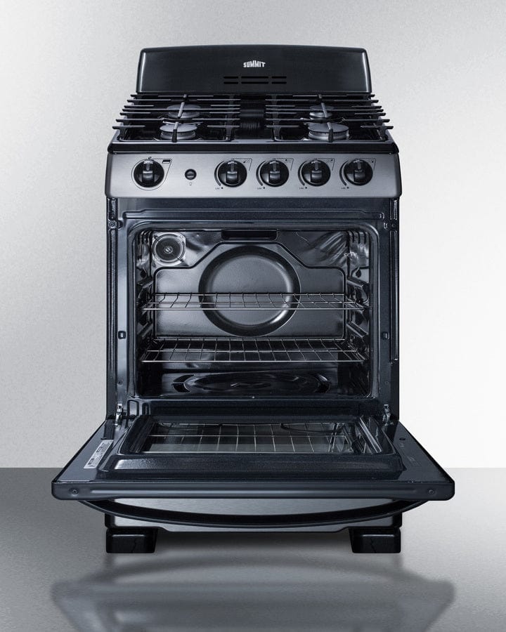 Summit White 20 in. 2.3 cu. ft. Oven Slide-In Electric Range with 4 Smoothtop Burners - White