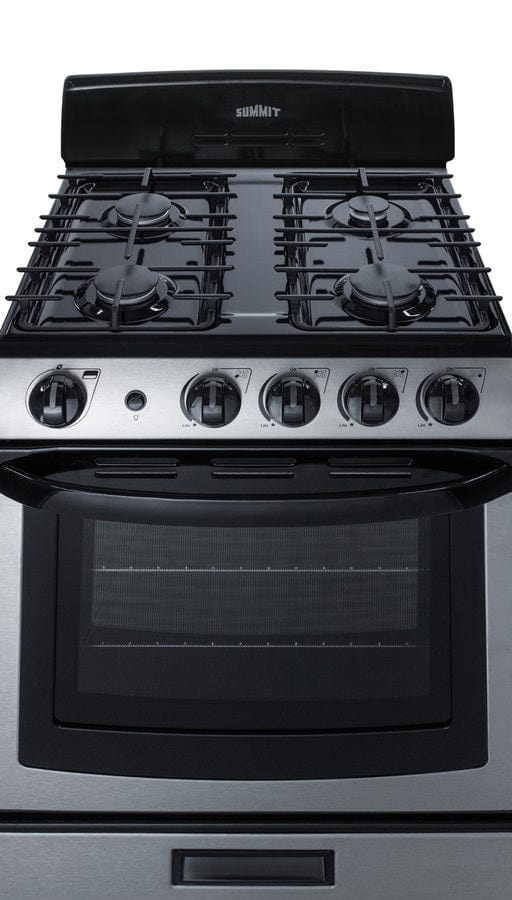 Summit White 20 in. 2.3 cu. ft. Oven Slide-In Electric Range with 4 Smoothtop Burners - White