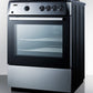 Summit 24 in. 2.5 cu. ft. Oven Freestanding Gas Range with 4 Sealed Burners - Stainless Steell