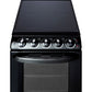 Summit 20 in. 2.3 cu. ft. Oven Freestanding Electric Range with 4 Smoothtop Burners - Black