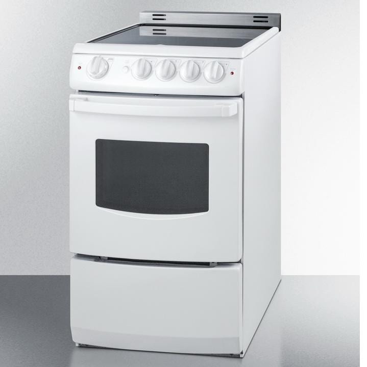 Summit REX205WRT Safer and Cleaner Cooking Electric Range