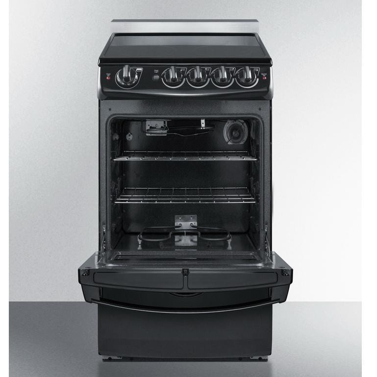 Summit REX206BRT Safer and Cleaner Cooking Electric Range