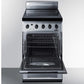 Summit REX208SS Slim-fitting Electric Range