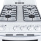 Summit 24 in. 2.9 cu. ft. Oven Freestanding Gas Range with 4 Sealed Burners - White