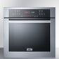 Summit 24" 2.7 Cu. Ft. Electric Wall Oven with Standard Convection & Steam Clean - Stainless Steel