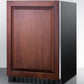 Summit 24 in. 4.6 cu. ft. Built-in/Freestanding Undercounter Refrigerator - Custom Panel Ready