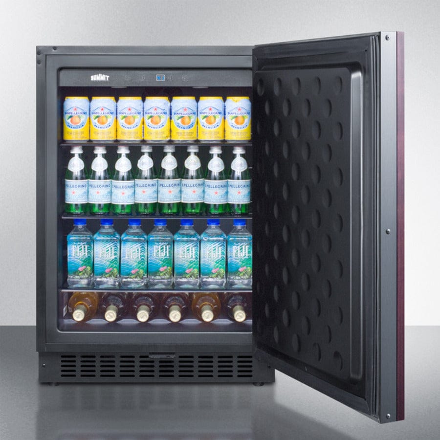 Summit 24 in. 4.6 cu. ft. Built-in/Freestanding Undercounter Refrigerator - Custom Panel Ready