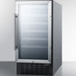 Summit 18 in. Undercounter Wine Cooler with Single Zone & 34 Bottle Capacity - Stainless Steel