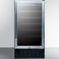 Summit 18 in. Undercounter Wine Cooler with Single Zone & 34 Bottle Capacity - Stainless Steel