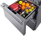 Summit 24 in. Built-In/Freestanding Wine Cooler with Dual Zones & 46 Bottle Capacity - Stainless Steel