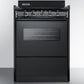 Summit 24 in. 2.9 cu. ft. Oven Freestanding Electric Range with 4 Coil Burners - Black