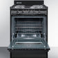 Summit 24 in. 2.9 cu. ft. Oven Freestanding Electric Range with 4 Coil Burners - Black