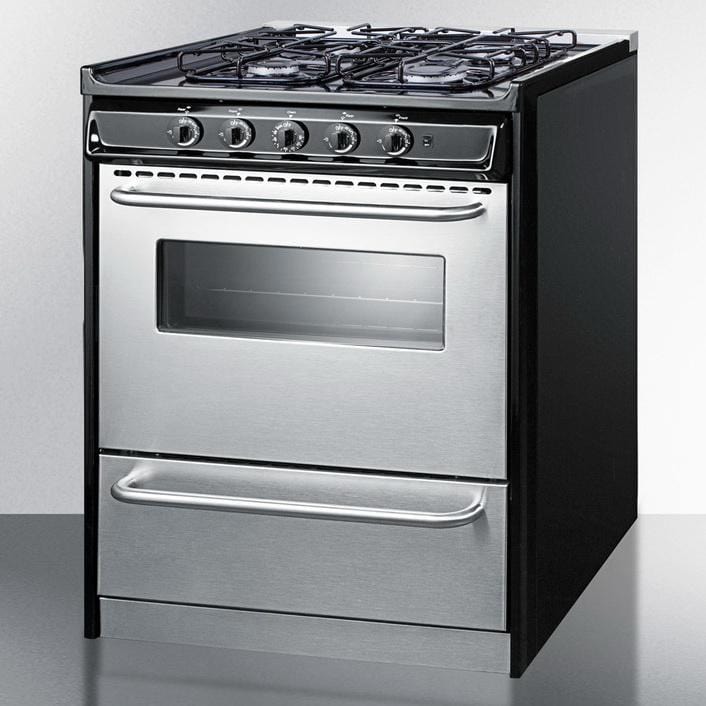 Summit TTM21027BRSW Luxury and Convenience Gas Range