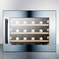 Summit 24 in. Undercounter Wine Cooler with Single Zone & 28 Bottle Capacity - Stainless Steel