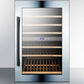 Summit 24 in. Undercounter Wine Cooler with Dual Zones & 51 Bottle Capacity - Stainless Steel