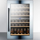 Summit 24 in. Undercounter Wine Cooler with Dual Zones & 51 Bottle Capacity - Stainless Steel