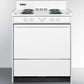 Summit 30 in. 3.7 cu. ft. Oven Freestanding Electric Range with 4 Coil Burners - White