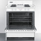 Summit 30 in. 3.7 cu. ft. Oven Freestanding Electric Range with 4 Coil Burners - White