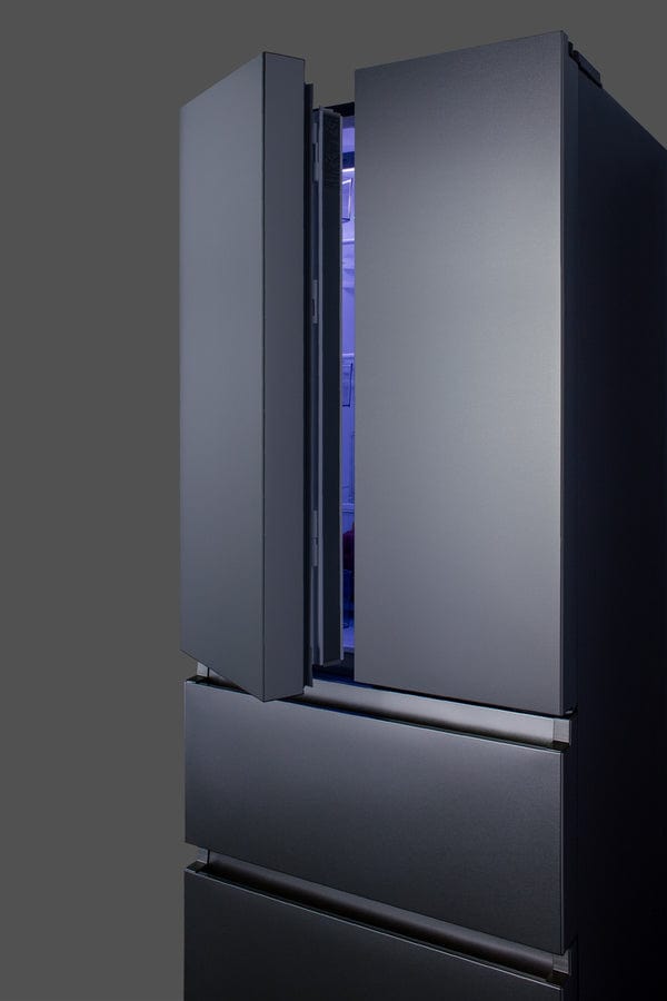 Summit 28 in. 14.8 cu. ft. Counter Depth French Door Refrigerator - Stainless Steel