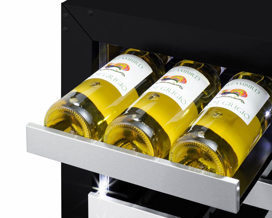 Summit 15 in. Compact Built-In/Freestanding Wine Cooler with Single Temperature Zone & Digital Control - Stainless Steel