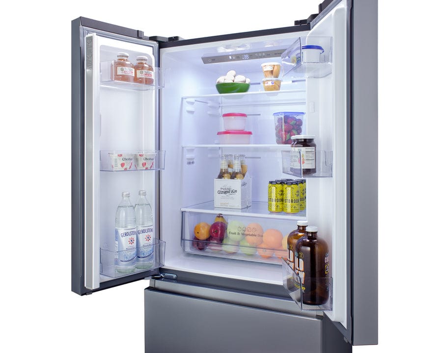 Summit 28 in. 14.8 cu. ft. Counter Depth French Door Refrigerator - Stainless Steel