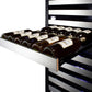 Summit 24 in. Built-In/Freestanding Wine Cooler with Multi-Zones & 149 Bottle Capacity - Stainless Steel