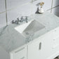 Water Creation Elizabeth 48" Carrara White Marble Vanity In Pure White  With Faucet(s)