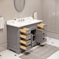 Water Creation 48 Inch Cashmere Grey Single Sink Bathroom Vanity From The Derby Collection