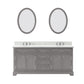 Water Creation 72 Inch Cashmere Grey Double Sink Bathroom Vanity With Matching Framed Mirrors From The Derby Collection