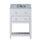 Water Creation 24 Inch Pure White Single Sink Bathroom Vanity With Faucet From The Madalyn Collection