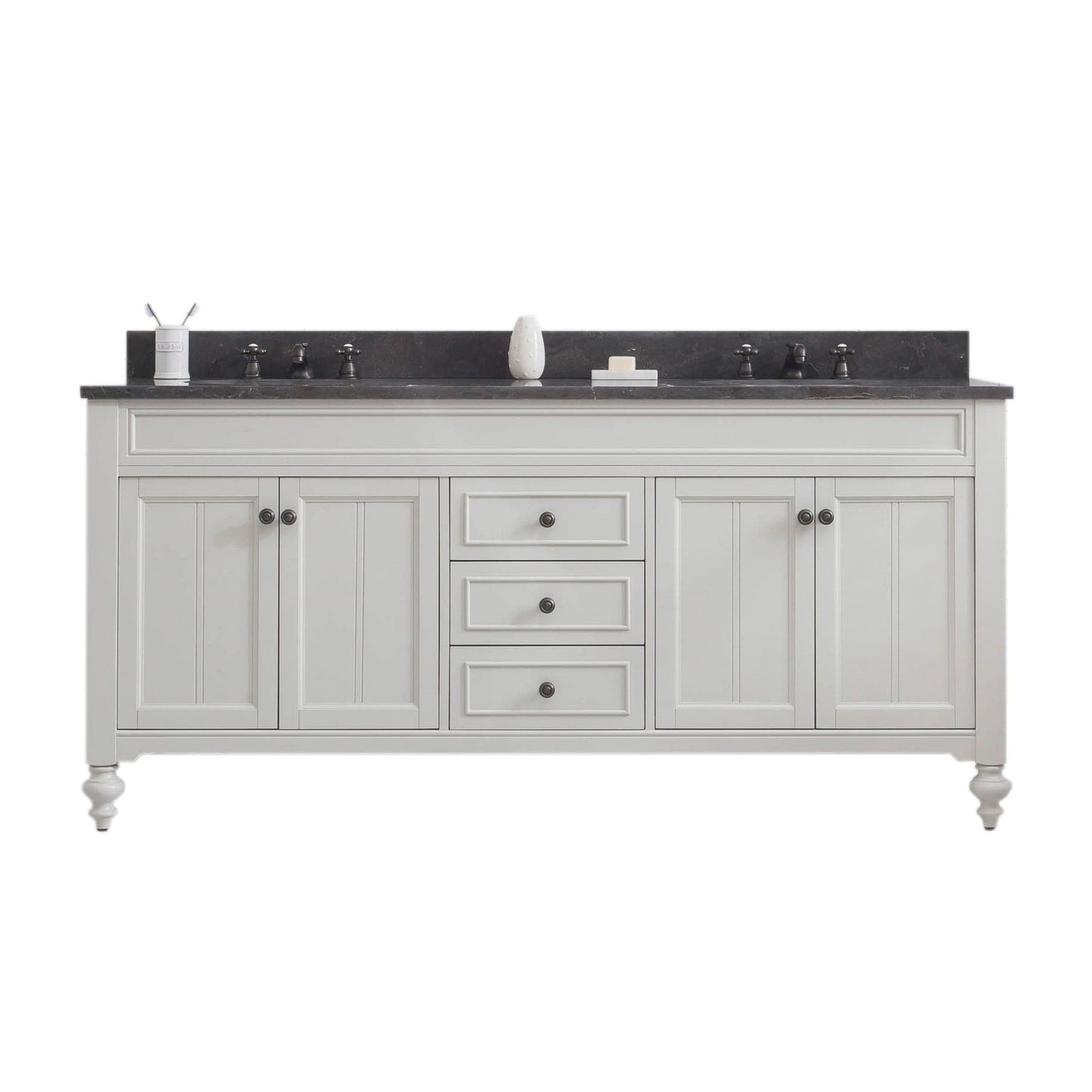 Water Creation 72 Inch Earl Grey Double Sink Bathroom Vanity From The Potenza Collection