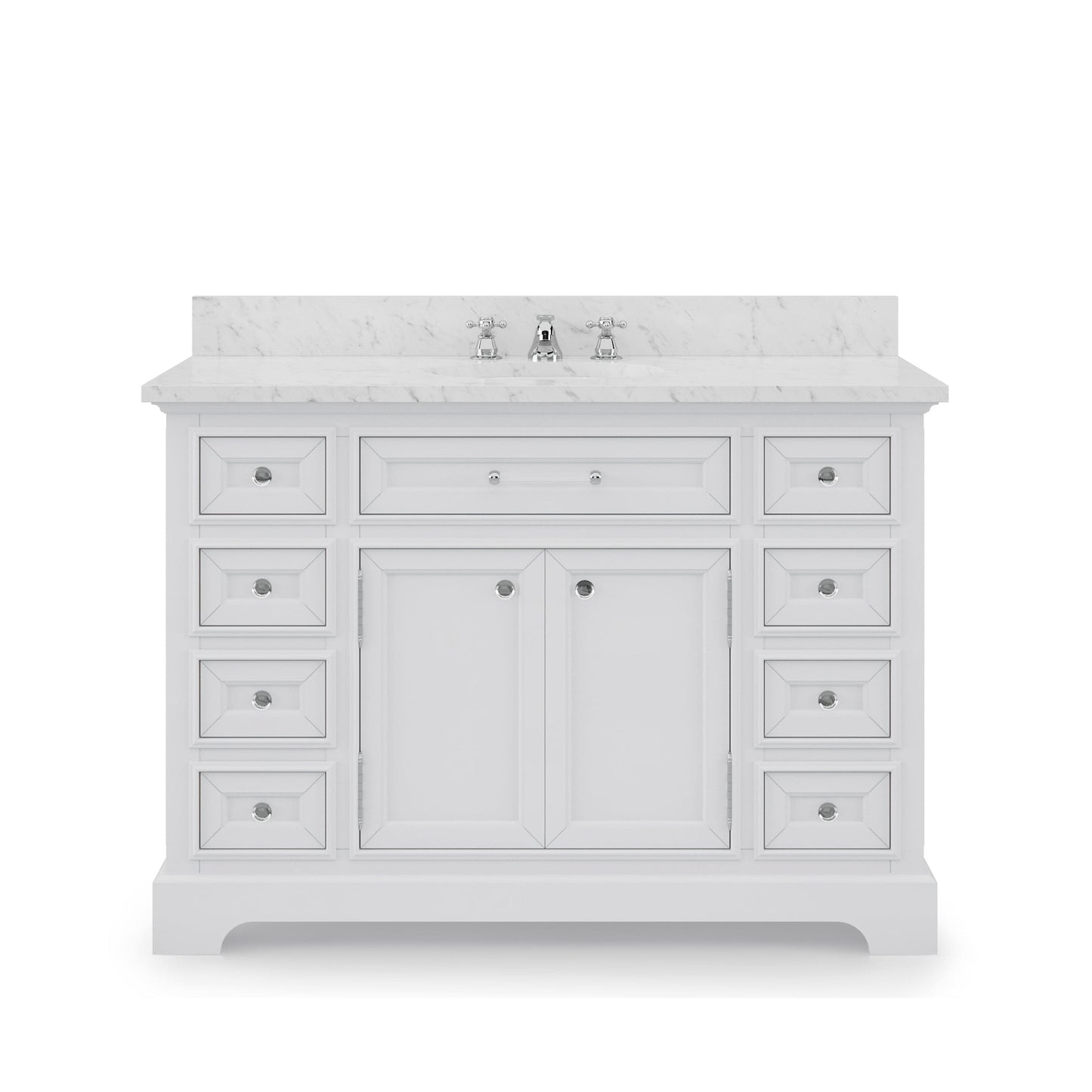 Water Creation 48 Inch Pure White Single Sink Bathroom Vanity From The Derby Collection