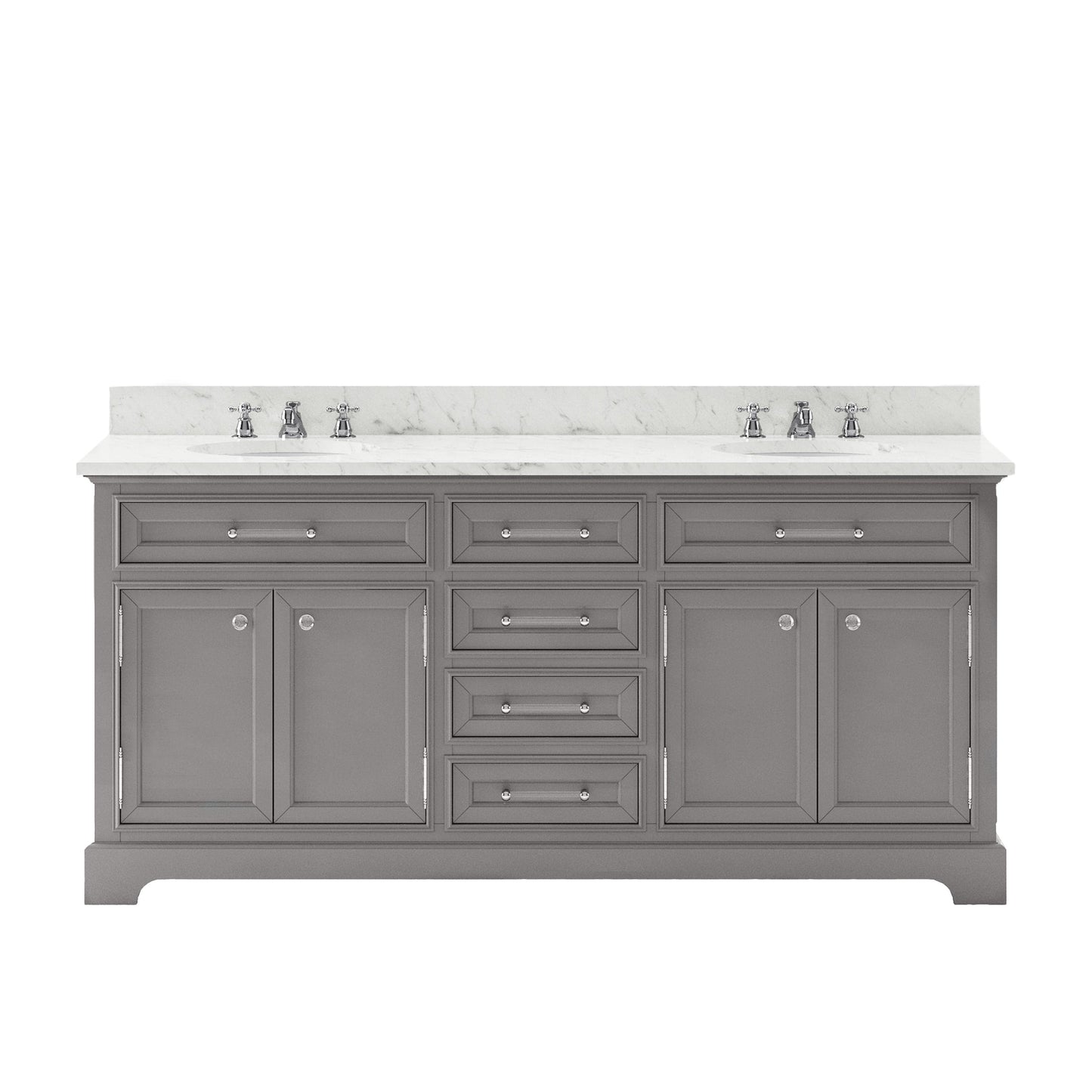 Water Creation 72 Inch Cashmere Grey Double Sink Bathroom Vanity From The Derby Collection