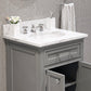 Water Creation 24 Inch Cashmere Grey Single Sink Bathroom Vanity With Faucet From The Derby Collection