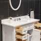 Water Creation 48 Inch Pure White Single Sink Bathroom Vanity With Faucet From The Derby Collection