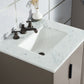 Water Creation Elizabeth 24" Single Sink Carrara White Marble Vanity In Cashmere Grey  With Lavatory Faucet(s)