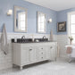 Water Creation Potenza 72" Bathroom Vanity in Earl Grey with Blue Limestone Top with Faucet and Mirror