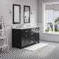 Water Creation 60 Inch Espresso Double Sink Bathroom Vanity With Faucet From The Madison Collection